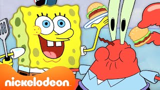 Bob Esponja  60 MINUTOS no Siri Cascudo 🍔  Nickelodeon em Português [upl. by Steinberg]