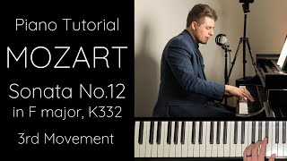 Mozart Sonata No12 in F major K332 3rd Movement Tutorial [upl. by Willabella]