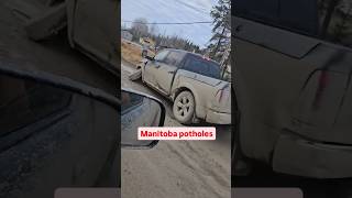 They are the worst yall😭👀‼️🇨🇦⤵️ winnipeg brandon steinbach potholes Thompson manitoba canada [upl. by Meagan]