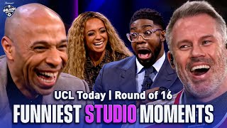 The FUNNIEST moments from UCL Today R016 coverage  Richards Henry Abdo amp Carragher  CBS Sports [upl. by Marika]