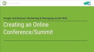 How to Launch a Virtual Summit or Online Conference for Small Business [upl. by Blair]