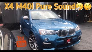 2016 BMW X4 M40i Pure Sound With Burbles In Depth Review [upl. by Eaton551]