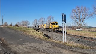 TasRail 2010 2054 46 Coal train crossing Deviation Road [upl. by Latreshia547]