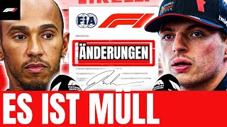 F1Fahrer haben GERADE eine SCHOCKIERENDE ERKLÄRUNG zu den Regeländerungen der FIA abgegeben [upl. by Zacarias208]