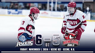 Keene State Mens Ice Hockey Highlights vs Rivier 1112024 [upl. by Tempa]