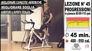 Lezione Spinning  Indoor Cycling Progressioni in Pianura Lez n° 45 [upl. by Cost943]