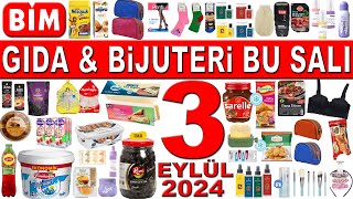 BİM MARKET BU SALI  ÇORAP amp BİJUTERİ VE GIDA ÜRÜNLERİ  BİM AKTÜEL 3 EYLÜL 2024 KATALOĞU  BİM [upl. by Ardnnaed]