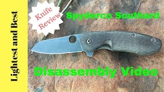 Spyderco Southard Disassembly Video [upl. by Ardnac604]