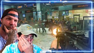 Marines React to NO RUSSIAN and FAVELA from Call of Duty Modern Warfare 2 [upl. by Inor]