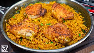 Budget Friendly One Pot Chicken and Yellow Rice [upl. by Simdars]