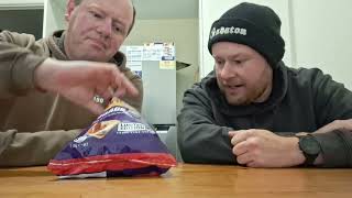 Thins Sausage Sanga flavoured chips review [upl. by Gerkman460]