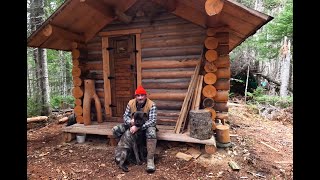 Remote Off Grid Log Cabin Western Newfoundland Canada [upl. by Yelyk]