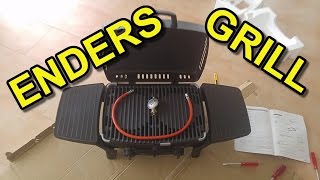 🔥 Enders mobiler Tischgrill mit Gas Urban 2095 Unboxing und Zusammenbau [upl. by Llesram]