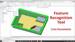 Creo Parametric  Feature Recognition Tool FRT Tutorial  Imported Geometry [upl. by Aihsak]