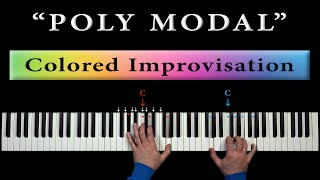 POLY MODAL IMPROVISATION with the Melodic minor Modes [upl. by Trebbor]