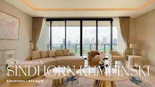 Touring a 5 Bedroom unit at The Residences at Sindhorn Kempinski with Panoramic Lumpini Park Views [upl. by Norine]