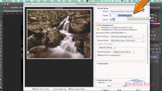 Using printer color profiles Photoshop CC CS6 HP Mac [upl. by Sergias341]