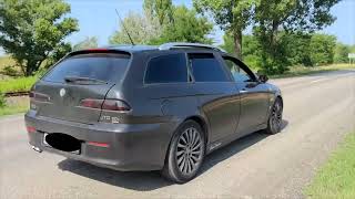 Alfa Romeo 156 24 JTD 20V Straight Pipe [upl. by Oina262]