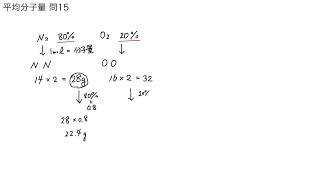 化学基礎【平均分子量 問15】 [upl. by Ingrim]