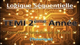 28 Compteur Asynchrone Modulo 7 Théorique Avec Bascule D  JK  Chron  شرح مبسط جدا بالدارجة [upl. by Notak]