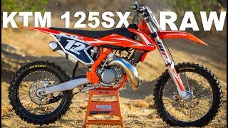 2018 KTM 125SX 2 Stroke RAW  Motocross Action Magazine [upl. by Ocin]