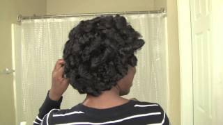 4c Hair Solution Roller Set Curls No Rollers [upl. by Claudina]