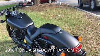 2018 HONDA SHADOW PHANTOM [upl. by Thinia]