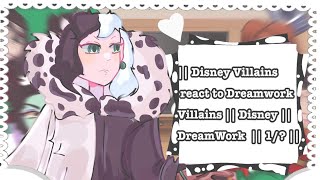 Disney Villains react to Dreamworks Villains  Disney  DreamWorks  1 [upl. by Sidnarb]