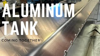 TIG Welding Aluminum FabricationBuilding an aluminum Tank Fuel Tank [upl. by Analak]