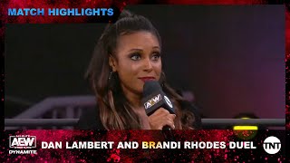 Dan Lambert And Brandi Rhodes Duel On The Mic [upl. by Silevi]