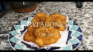 COMO HACER PATACONES CROCANTES [upl. by Namruht162]