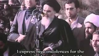 Imam Khomeinis first speech after arrival from Exile in February 1979 [upl. by Nmutua488]