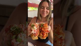 LOADED lobster rolls in NYC foodie nyc lobster foodlover [upl. by Nessah]