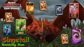 Dragons Titan Uprising  Singetail Ranking Run  Full Battle  BP 8600  HTTYD [upl. by Ajuna]