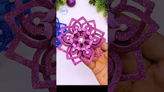 Handmade Snowflakes Ornaments for Christmas Tree Decorations shorts christmas craft decor diy [upl. by Hsaniva]