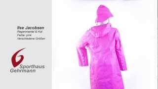 Ilse Jacobsen Raincoat amp Hat  Regenmantel mit Hut pink [upl. by Eihctir]