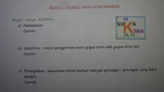 Konsep mudah Reaksi pada alkana alkena dan alkuna  kimia SMA [upl. by Verada]