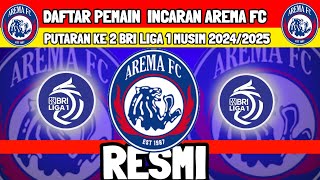 DAFTAR PEMAIN INCARAN AREMA FC UNTUK BRI LIGA 1 PUTARAN KE 2  KABAR AREMA  BERITA AREMA  AREMA FC [upl. by Ashatan]