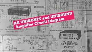 UNISONIX UNISOUND Amplifier Circuit Diagram [upl. by Lleunamme]