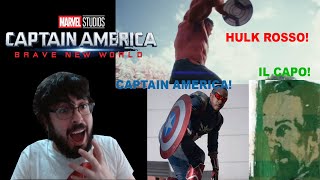 CAPTAIN AMERICA BRAVE NEW WORLD  ANALISI del TRAILER SCENA PER SCENA  IL CAPO HULK ROSSO [upl. by Namajneb]