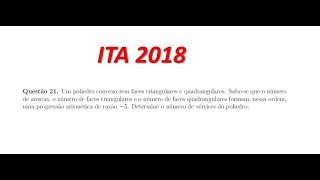 ITA 2018  Um poliedro convexo tem faces triangulares [upl. by Jessey890]