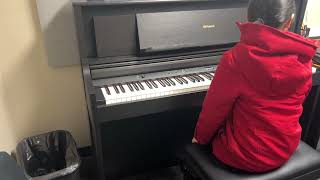 Maya first time piano lessons [upl. by Ackerley]