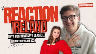 🇮🇪REACTION IRELAND I JESC 2024 I ENYA COX DEMPSEY  LE CHÉILE [upl. by Shelia]