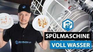 Wasser steht in der Spülmaschine  Ablauf Sieb und Pumpenrad kontrollieren  MeinMacher [upl. by Aikcin]