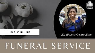 Funeral Service of Sister Rhodesia Myrtle Shiell [upl. by Cece]