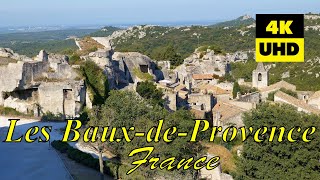 Les BauxdeProvence  Château des Baux  Carrières de Lumières France in 4K UHD [upl. by Ahsiat]