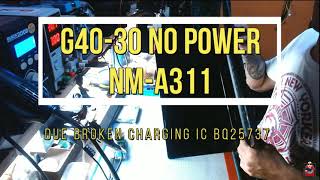 FIXING NO POWER LAPTOP  LENOVO NM  A311 [upl. by Llorre]