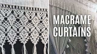 MACRAME CURTAINS [upl. by Sirak295]