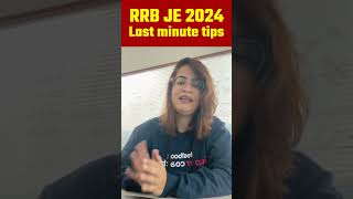 RRB JE 2024 Last minute tips  rrbje2024 shortsviral [upl. by Weaks235]