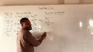 LOGARITHM PART 1 laws and properties of logarithm [upl. by Dnomyaw]